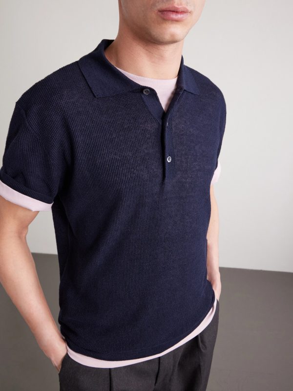 Waffle-Knit Linen and Cotton-Blend Shirt - CU