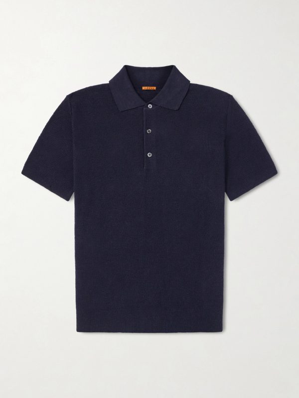 Waffle-Knit Linen and Cotton-Blend Shirt