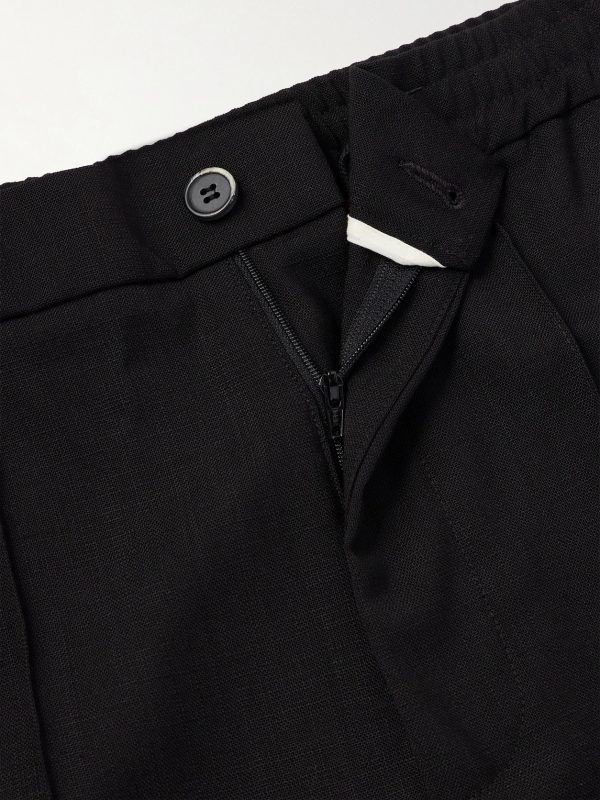 Ameo Straight-Leg Wool-Hopsack Suit Trousers - CU Ameo Straight-Leg Wool-Hopsack Suit Trousers - CU