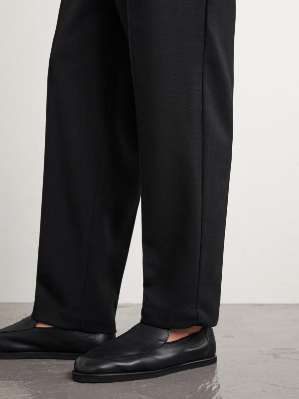 Ameo Straight-Leg Wool-Hopsack Suit Trousers - E1 Ameo Straight-Leg Wool-Hopsack Suit Trousers - E1