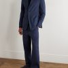 Slim-Fit Garment-Dyed Cotton-Blend Suit Jacket - OU