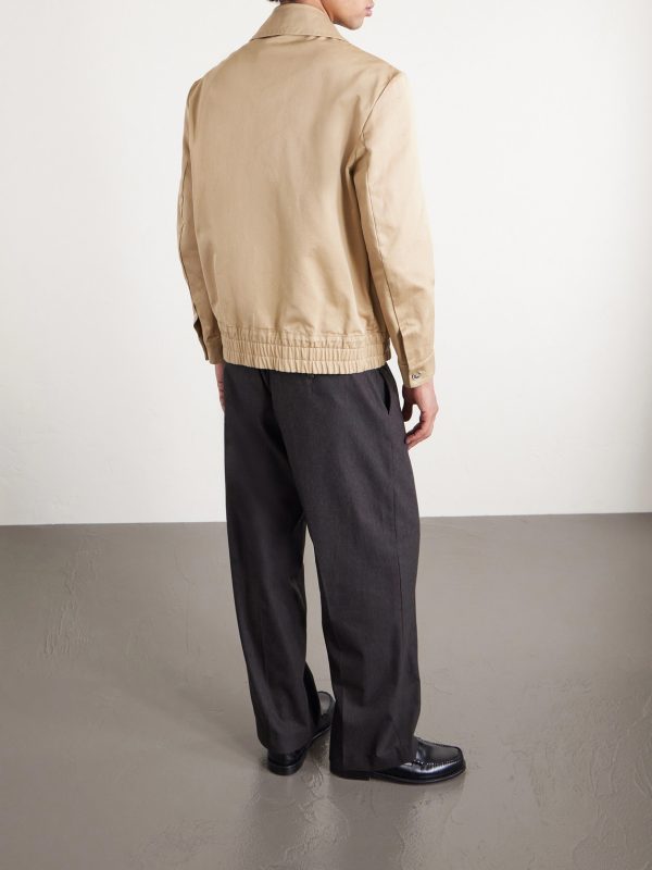 Cotton-Gabardine Blouson Jacket - BK Cotton-Gabardine Blouson Jacket - BK