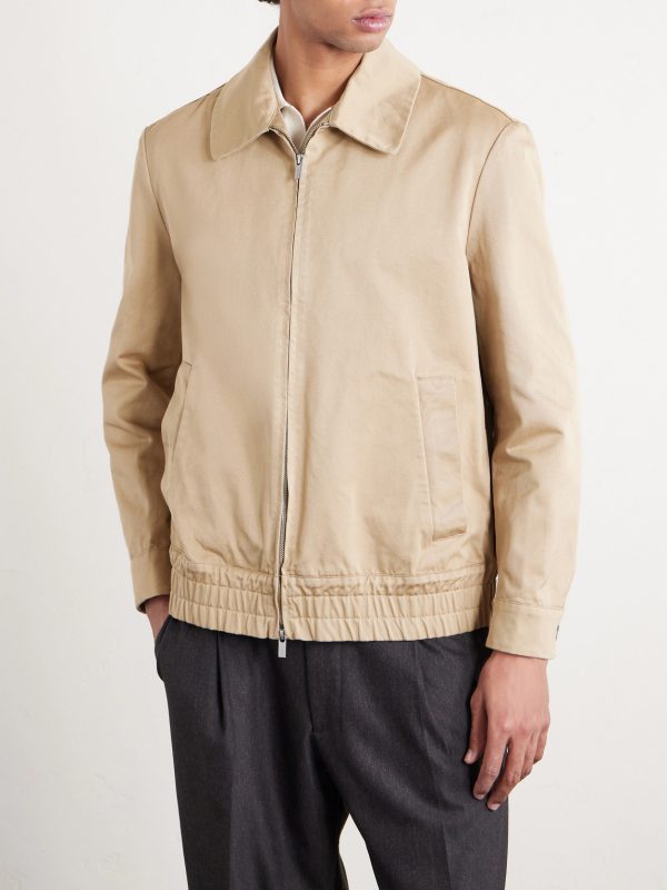 Cotton-Gabardine Blouson Jacket - FR Cotton-Gabardine Blouson Jacket - FR