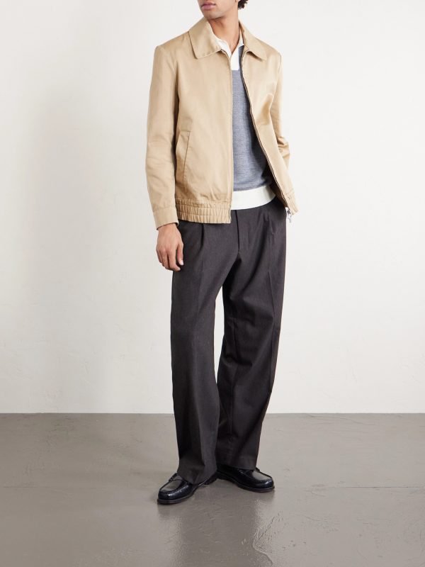 Cotton-Gabardine Blouson Jacket - OU Cotton-Gabardine Blouson Jacket - OU