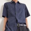 Garment-Dyed Cotton-Gauze Shirt - CU