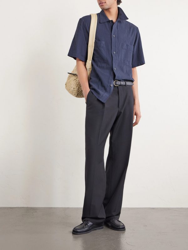 Garment-Dyed Cotton-Gauze Shirt - OU