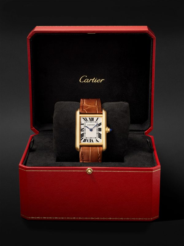 Tank Louis Cartier 29.5mm 18-Karat Gold and Alligator Watch, Ref. No. WGTA0342 - E3 Tank Louis Cartier 29.5mm 18-Karat Gold and Alligator Watch, Ref. No. WGTA0342 - E3