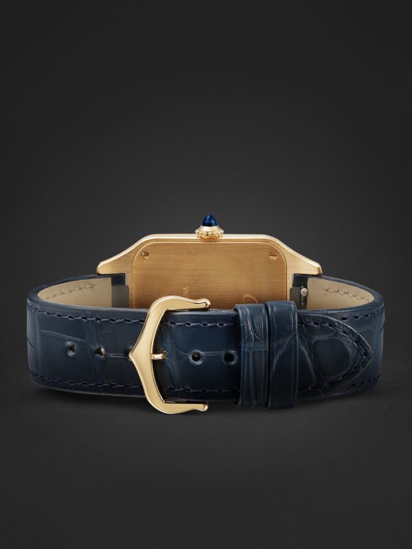Santos-Dumont Large 43.5mm 18-Karat Gold and Alligator Watch, Ref. No. WGSA0115 - E2 Santos-Dumont Large 43.5mm 18-Karat Gold and Alligator Watch, Ref. No. WGSA0115 - E2