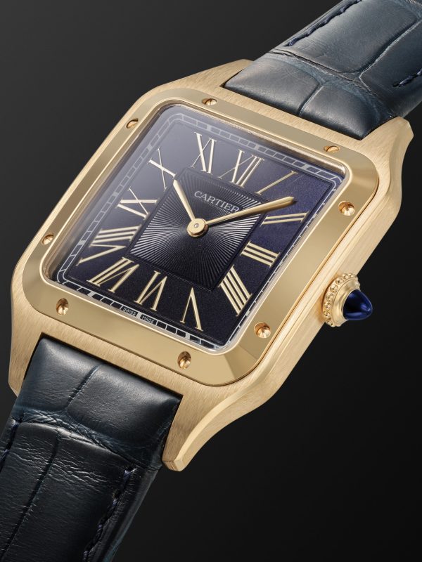 Santos-Dumont Large 43.5mm 18-Karat Gold and Alligator Watch, Ref. No. WGSA0115 - FR Santos-Dumont Large 43.5mm 18-Karat Gold and Alligator Watch, Ref. No. WGSA0115 - FR
