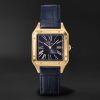 Santos-Dumont Large 43.5mm 18-Karat Gold and Alligator Watch, Ref. No. WGSA0115 Santos-Dumont Large 43.5mm 18-Karat Gold and Alligator Watch, Ref. No. WGSA0115