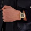 Santos-Dumont Large 43.5mm 18-Karat Gold and Alligator Watch, Ref. No. WGSA0115 - OU Santos-Dumont Large 43.5mm 18-Karat Gold and Alligator Watch, Ref. No. WGSA0115 - OU