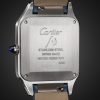 Santos-Dumont Large 43.5mm Stainless Steel and Alligator Watch, Ref. No. W2SA0085 - BK Santos-Dumont Large 43.5mm Stainless Steel and Alligator Watch, Ref. No. W2SA0085 - BK