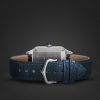 Santos-Dumont Large 43.5mm Stainless Steel and Alligator Watch, Ref. No. W2SA0085 - E2 Santos-Dumont Large 43.5mm Stainless Steel and Alligator Watch, Ref. No. W2SA0085 - E2