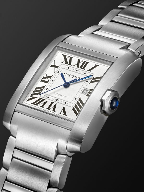 Tank Française Automatic 36.7mm Stainless Steel Watch, Ref. No. WSTA0067 - FR