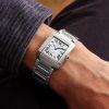 Tank Française Automatic 36.7mm Stainless Steel Watch, Ref. No. WSTA0067 - OU
