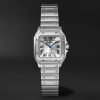 Santos de Cartier Small 34.5mm Stainless Steel Interchangeable and Leather Watch, Ref. No. WSSA0082
