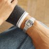 Santos de Cartier Small 34.5mm Stainless Steel Interchangeable and Leather Watch, Ref. No. WSSA0082 - OU