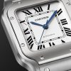 Santos Automatic Medium 35.1mm Stainless Steel Interchangeable Leather Watch, Ref. No. WSSA0029 - CU Santos Automatic Medium 35.1mm Stainless Steel Interchangeable Leather Watch, Ref. No. WSSA0029 - CU