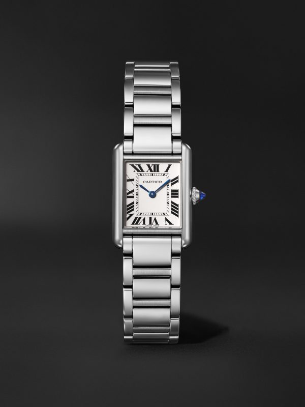 Tank Must de Cartier Small SolarBeat™ 29.5mm Stainless Steel Watch, Ref. No. WSTA0121