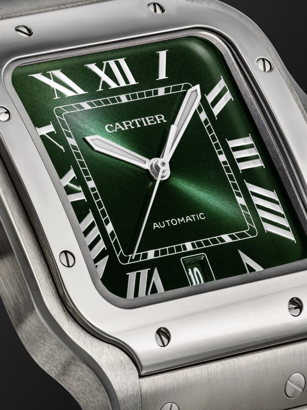 Santos de Cartier Large Automatic 39.8mm Interchangeable Stainless Steel and Alligator Watch, Ref. No. WSSA0062 - CU Santos de Cartier Large Automatic 39.8mm Interchangeable Stainless Steel and Alligator Watch, Ref. No. WSSA0062 - CU