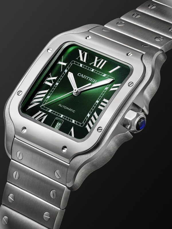 Santos de Cartier Large Automatic 39.8mm Interchangeable Stainless Steel and Alligator Watch, Ref. No. WSSA0062 - FR Santos de Cartier Large Automatic 39.8mm Interchangeable Stainless Steel and Alligator Watch, Ref. No. WSSA0062 - FR