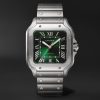 Santos de Cartier Large Automatic 39.8mm Interchangeable Stainless Steel and Alligator Watch, Ref. No. WSSA0062 Santos de Cartier Large Automatic 39.8mm Interchangeable Stainless Steel and Alligator Watch, Ref. No. WSSA0062