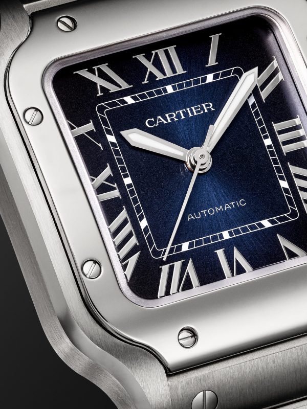 Santos de Cartier Automatic 35.1mm Interchangeable Stainless Steel and Alligator Watch, Ref. No. WSSA0063 - CU