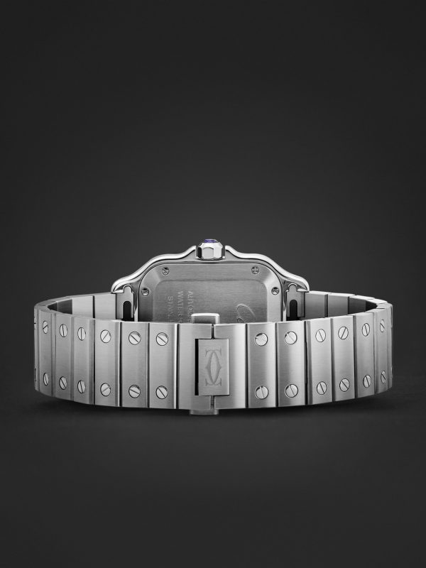 Santos de Cartier Automatic 35.1mm Interchangeable Stainless Steel and Alligator Watch, Ref. No. WSSA0063 - E2