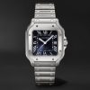 Santos de Cartier Automatic 35.1mm Interchangeable Stainless Steel and Alligator Watch, Ref. No. WSSA0063