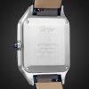 Santos-Dumont Small 38mm Stainless Steel and Alligator Watch, Ref. No. WSSA0086 - BK