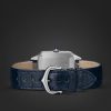 Santos-Dumont Small 38mm Stainless Steel and Alligator Watch, Ref. No. WSSA0086 - E2