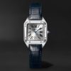Santos-Dumont Small 38mm Stainless Steel and Alligator Watch, Ref. No. WSSA0086