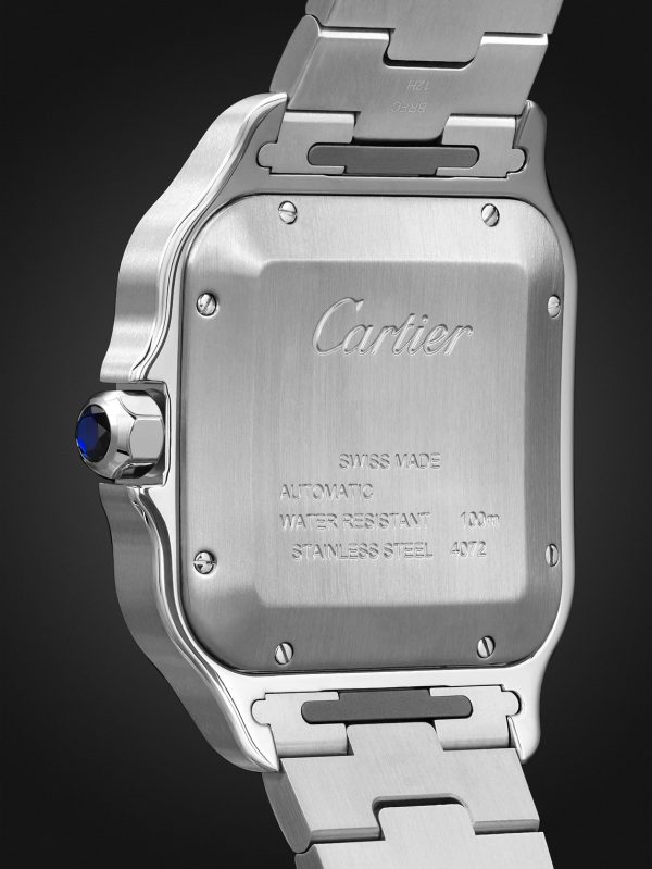 Santos de Cartier Automatic 39.8mm Interchangeable Steel and Alligator Watch, Ref. No. WSSA0071 - BK Santos de Cartier Automatic 39.8mm Interchangeable Steel and Alligator Watch, Ref. No. WSSA0071 - BK