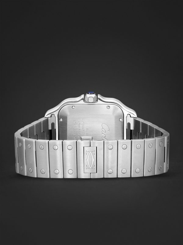 Santos de Cartier Automatic 39.8mm Interchangeable Steel and Alligator Watch, Ref. No. WSSA0071 - E2 Santos de Cartier Automatic 39.8mm Interchangeable Steel and Alligator Watch, Ref. No. WSSA0071 - E2