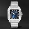 Santos de Cartier Automatic 39.8mm Interchangeable Steel and Alligator Watch, Ref. No. WSSA0071 Santos de Cartier Automatic 39.8mm Interchangeable Steel and Alligator Watch, Ref. No. WSSA0071