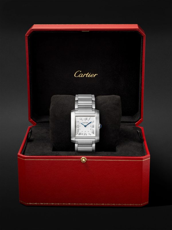 Tank Française Medium 32mm Stainless Steel Watch, Ref. No. WSTA0105 - E3
