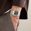 Santos Automatic Medium 41.9mm Interchangeable Stainless Steel and Alligator Watch, Ref. No. WSSA0061 - OU