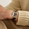 Santos-Dumont Large 43.5mm 18-Karat Gold, Stainless Steel and Alligator Watch, Ref. No. W2SA0036 - OU Santos-Dumont Large 43.5mm 18-Karat Gold, Stainless Steel and Alligator Watch, Ref. No. W2SA0036 - OU