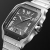 Santos de Cartier Automatic 39.8mm Interchangeable Steel and Rubber Watch, Ref. No. WSSA0037 - FR Santos de Cartier Automatic 39.8mm Interchangeable Steel and Rubber Watch, Ref. No. WSSA0037 - FR