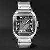 Santos de Cartier Automatic 39.8mm Interchangeable Steel and Rubber Watch, Ref. No. WSSA0037 Santos de Cartier Automatic 39.8mm Interchangeable Steel and Rubber Watch, Ref. No. WSSA0037