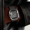 Santos de Cartier Automatic 39.8mm Interchangeable Steel and Rubber Watch, Ref. No. WSSA0037 - OU Santos de Cartier Automatic 39.8mm Interchangeable Steel and Rubber Watch, Ref. No. WSSA0037 - OU