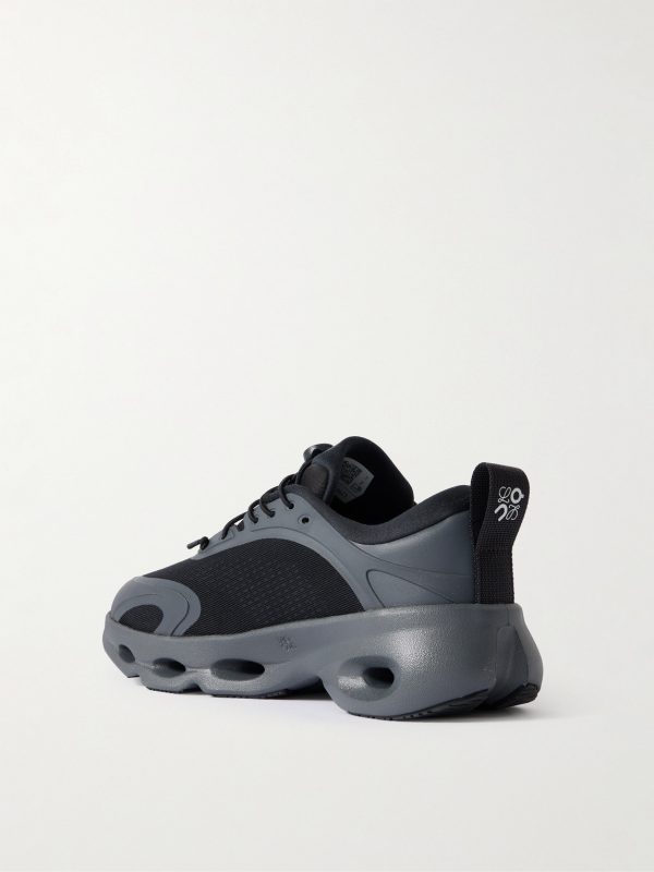+ On Cloudsolo Rubber-Trimmed Mesh Sneakers - BK