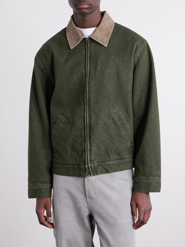 Corduroy-Trimmed Denim Jacket - FR Corduroy-Trimmed Denim Jacket - FR