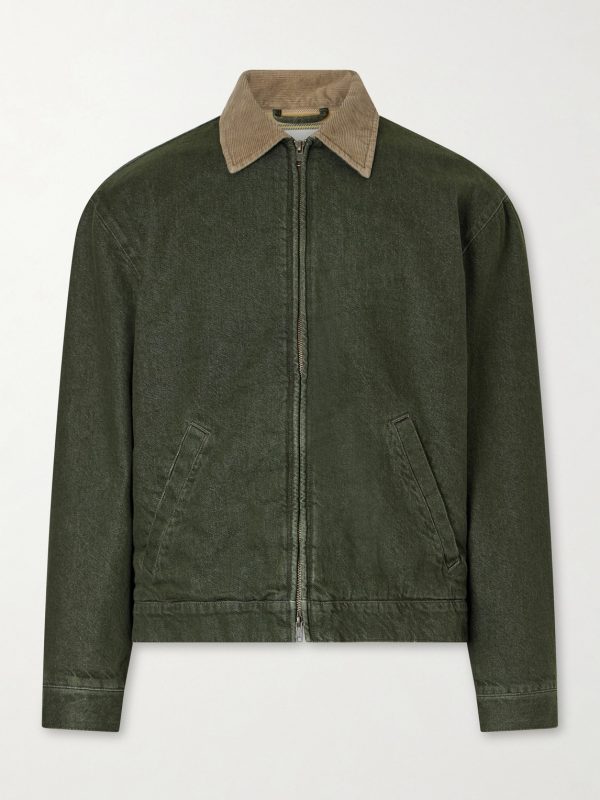 Corduroy-Trimmed Denim Jacket Corduroy-Trimmed Denim Jacket