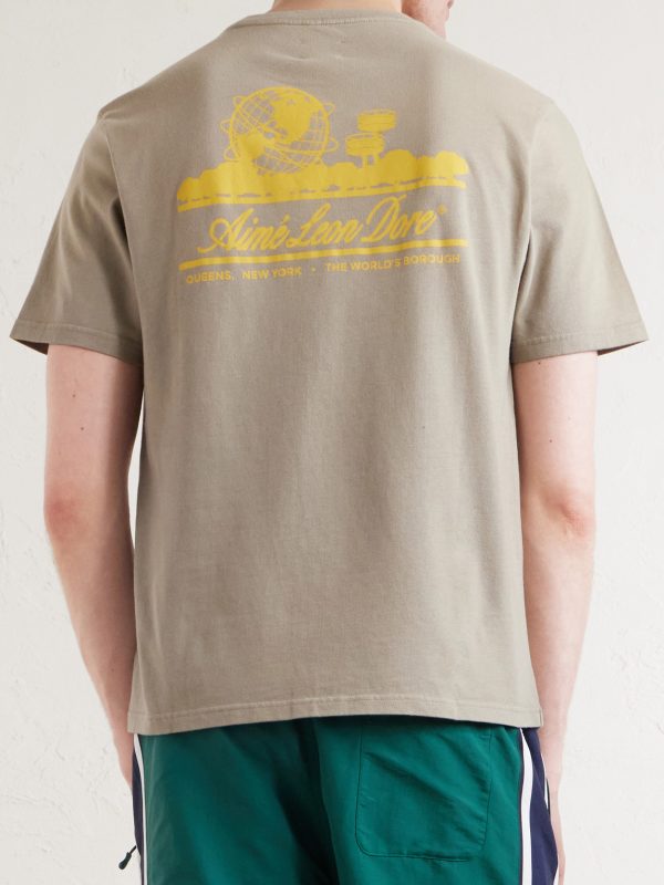 Unisphere Logo-Print Cotton-Jersey T-Shirt - BK Unisphere Logo-Print Cotton-Jersey T-Shirt - BK