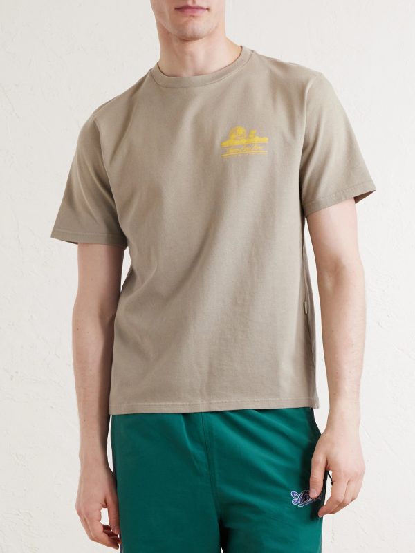 Unisphere Logo-Print Cotton-Jersey T-Shirt - FR Unisphere Logo-Print Cotton-Jersey T-Shirt - FR