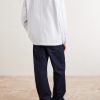 Corduroy-Trimmed Denim Jacket - BK