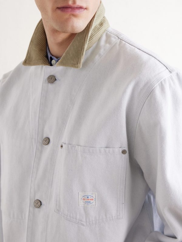 Corduroy-Trimmed Denim Jacket - CU