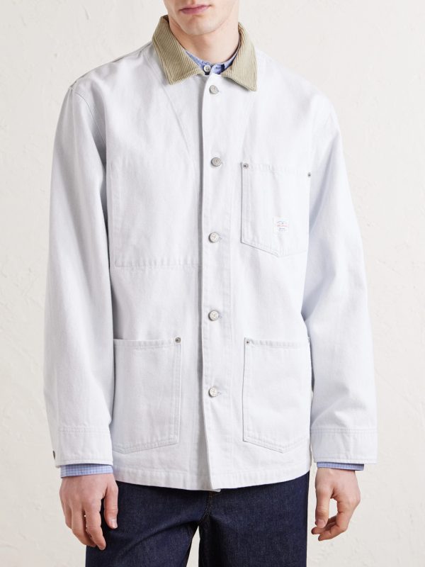 Corduroy-Trimmed Denim Jacket - FR