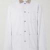 Corduroy-Trimmed Denim Jacket